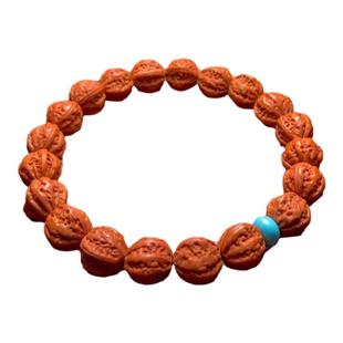 大粗筋精品京八棱男士野生小核桃手串男款文玩桃核桃木高端小桃胡