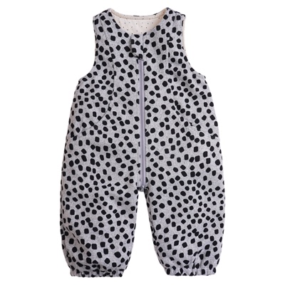 双层加厚婴幼儿连体背带裤拉链裆