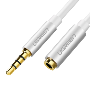 绿联3.5mm耳机延长线音频aux适用苹果安卓手机转接头加长电脑主机连接音响有线带麦克风接口国标美标转换器