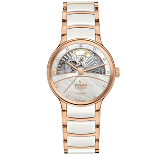 Rado瑞士雷达表晶萃系列机械腕表镶钻陶瓷手表女