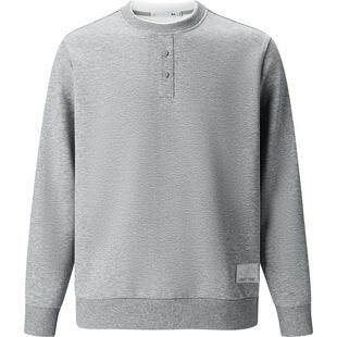 【假两件】HLA/海澜之家POWER YOUNG26秋季新弹力休闲卫衣长袖男