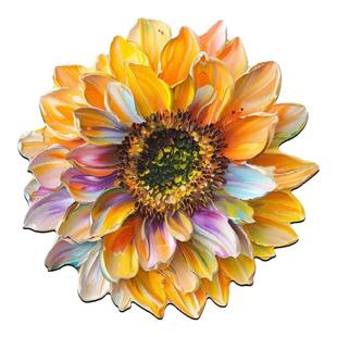 原创设计3D立体感异形硅藻泥吸水防滑地垫花朵浴室厕所卫生间门口