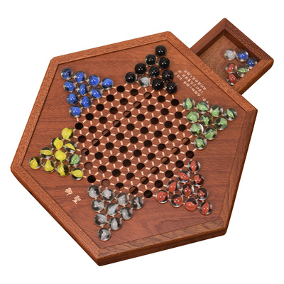 御圣跳棋玻璃球大人高档益智