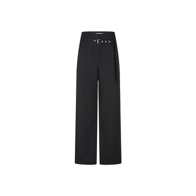 none结构设计阔腿休闲长裤