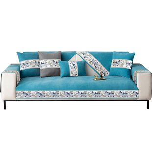 新款雪尼尔沙发垫四季通用防滑坐垫子加厚直排脚踏皮沙发套罩靠巾