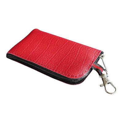 折叠老花镜盒皮质眼镜盒天线眼镜拉链包便携轻盈带挂钩眼镜收纳包