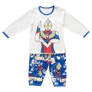 儿童纯棉睡衣a类全棉2026新款春夏薄款男女童宝宝家居服套装男孩