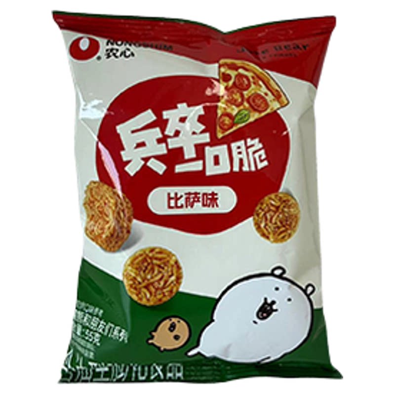 农心兵卒一口脆55g干脆面酥脆咸香干吃面膨化零食袋装炒年糕味