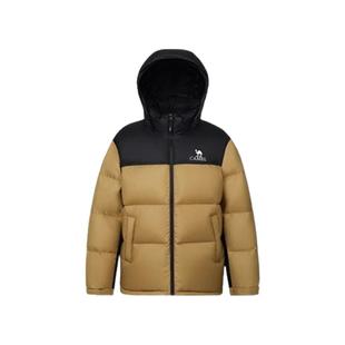 【王俊凯同款】骆驼男装羽绒服外套冬连帽加厚时尚百搭短款面包服