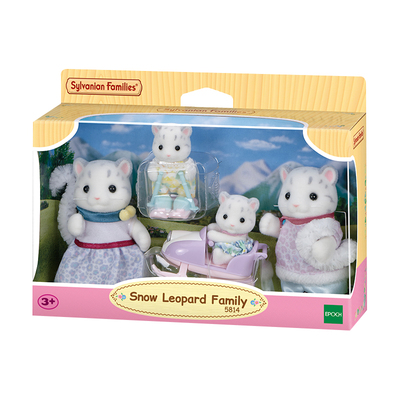 森贝儿家族雪豹家族女孩过家家儿童玩具玩偶公仔娃娃礼物