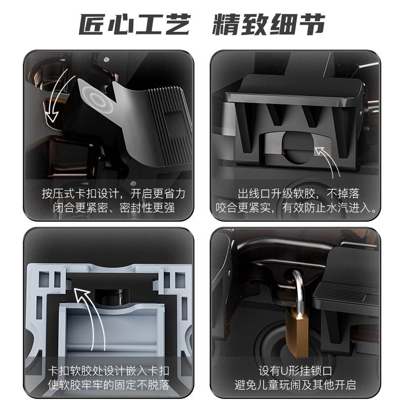 英标户外防尘防水插座盒IP66英式英规13A室外园林防雨充电桩插排