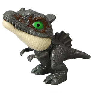 咬手指恐龙关节可动霸王龙三角龙牛龙迅猛龙翼龙甲龙仿真模型新款