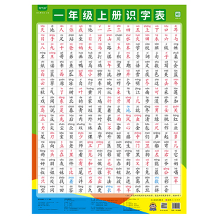 一年级识字有声挂图儿童自律学习婴幼儿宝宝早教启蒙数字认字墙贴