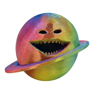 新款炫彩卡莫纳人土星苏醒的月亮手办3D打印宇宙月球摆件儿童玩具