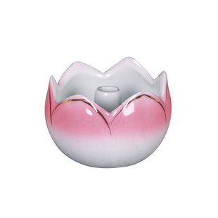 观音陶瓷莲花灯供佛长明灯家居供灯佛灯荷花酥油灯家用灯盏小烛台