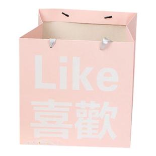 鲜花礼品袋花束包装袋礼袋装花包花大号正方形花店花艺高档手提袋