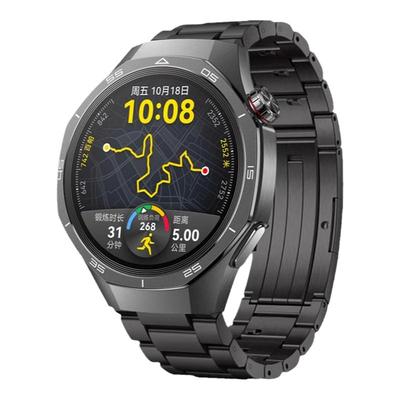 适用华为gt5pro表带新款钛金属GT6按键式智能运动gt5/4手表纯钛合金watch4/3pro男款gt3pro官方同款非原装JY