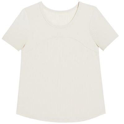 爱慕运动轻舞女士夏季圆领短款短袖T恤上衣AS143S71