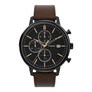 TIMEX天美时Chicago系列潮流男生手表时尚复古皮革表带TW2W13200