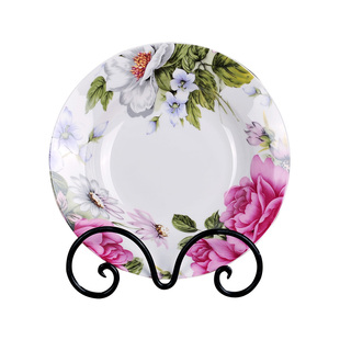 景德镇陶瓷器家用骨瓷菜盘深盘汤盘饺子盘椭圆鱼盘餐具平盘子味碟