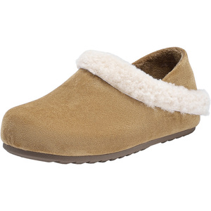 大东女鞋勃肯鞋2025冬季新款两穿加绒保暖雪地靴舒适平底毛毛棉鞋