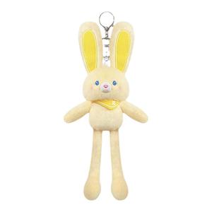 YUYI奶酪黄碎花拉耳兔钥匙扣挂件