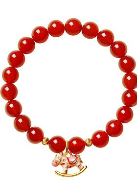 宫里上新鸿福小木马本命年手串