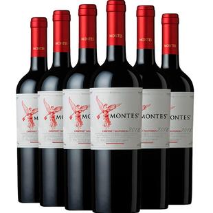 montes蒙特斯智利进口红酒红天使珍藏赤霞珠干红葡萄酒750ml*6瓶