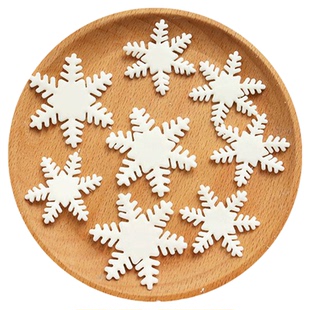 雪花蛋糕装饰翻糖巧克力成品摆件网红圣诞节甜品烘焙点缀插件