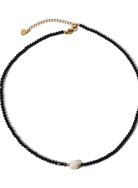 淡水珍珠项链女设计感小众颈链