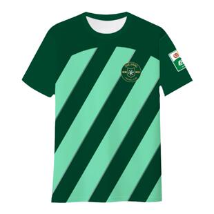 2024浙江职业足球俱乐部绿城队足球衣速干短袖T恤衫男女冰丝半袖