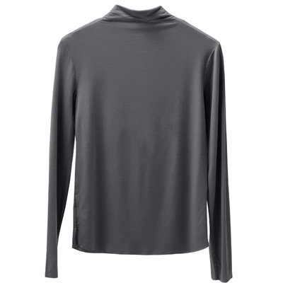 莫代尔半高领打底衫女内搭2026春秋冬新款修身高级感长袖中领上衣