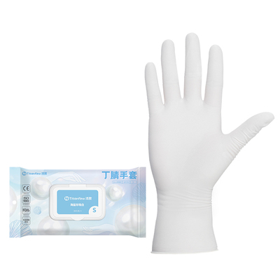titanfine丁腈手套海盐珍珠白