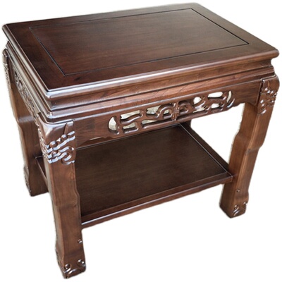 承重实木客厅大型底座盆景架