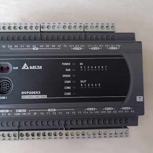 【询价】台达PLC DVP20EX200T成色实物图，功能正常适用