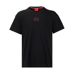 Hugo Boss雨果-博斯男徽标印花弹力短袖T恤男士2026春秋新款XY