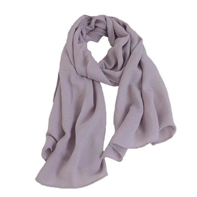 棉麻围巾女秋冬轻薄短款披肩护颈