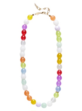 ball项链小众叠戴串珠项链毛衣链