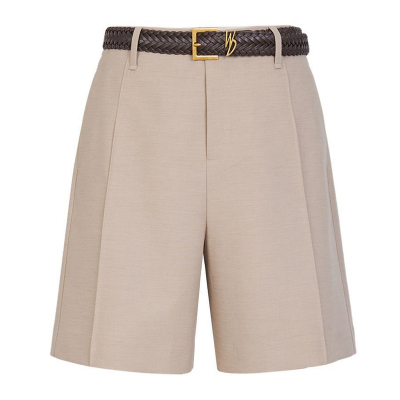 婉甸2026夏季新品橡木色/松球色中裤通勤风直筒裤休闲252P08RS2