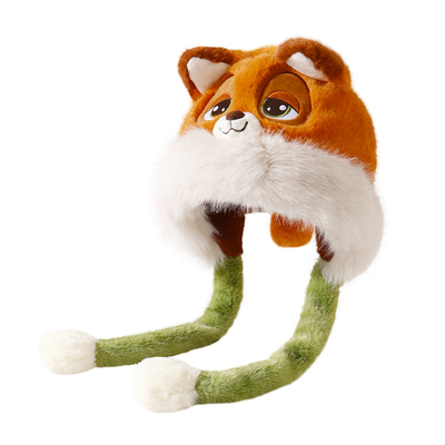 迪士尼尼克毛绒绒帽子耳朵会动