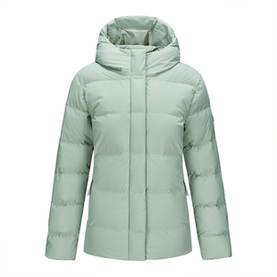 ROCKICE羽绒服女中长款新款防风保暖收腰外套户外运动通勤羽绒衣