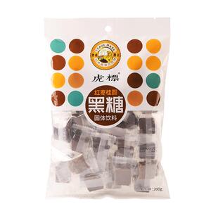 虎标红枣桂圆黑糖 红糖黑糖块 古代方法云南手工月子土红糖200g