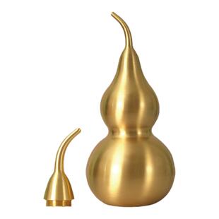 铜葫芦摆件车饰挂件铜制拉丝小礼品高端家居客厅玄关乔迁送礼礼物