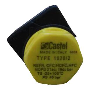 Castel卡士妥电磁阀1020/2A6 1/4(6mm2分铜管扩口制冷电磁阀