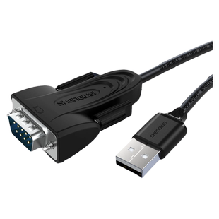 胜为USB转RS232com串口线九9针转换线连接电脑打印数据传输线db9公对公usb转422线工业级接头转换器