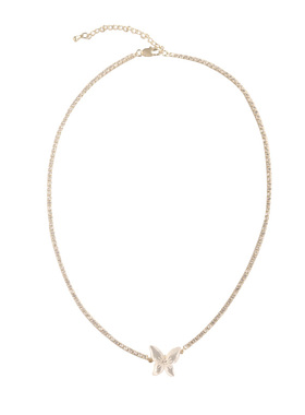 【满钻颈链蝴蝶】法式浪漫项链