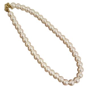 法式慵懒珍珠项链女款秋冬百搭装饰锁骨链高级感小众设计毛衣颈链