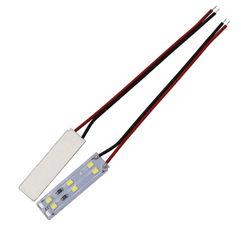 带线12mm宽硬灯条led双排贴片发光条展柜暗槽12v24伏灯板高亮2835