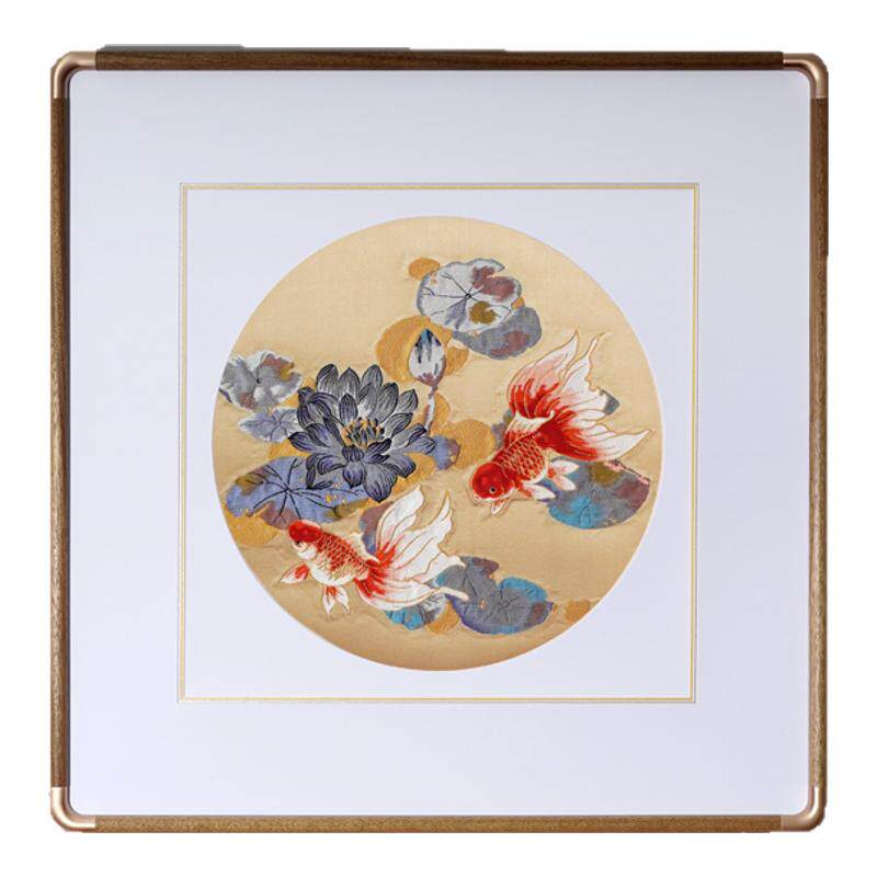 南京云锦研究所金玉莲莲装饰画