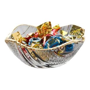 2025新款水晶玻璃碟小蝶盘小碗盘子精致迷你碗果盘水果糖果甜品